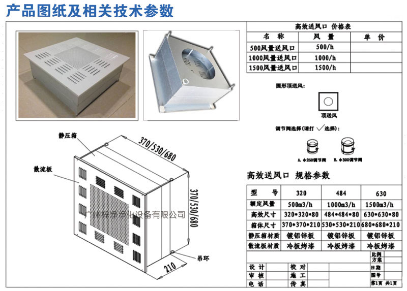 500、1000、1500新型高效送風(fēng)口規(guī)格尺寸